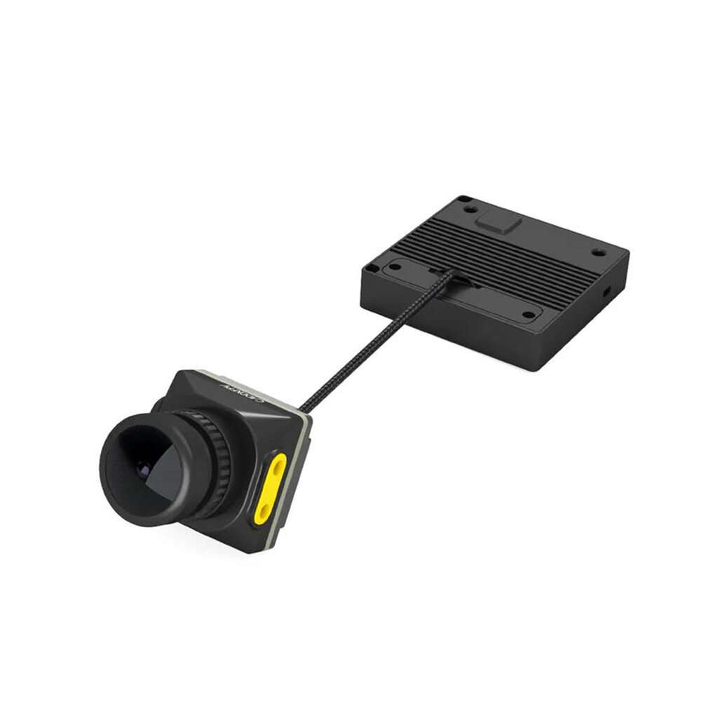 Black - Caddx Moonlight 4K/60FPS Starlight FPV Camera with 1/1.8" Sensor, 160 FOV, Built-in EIS, Gyr