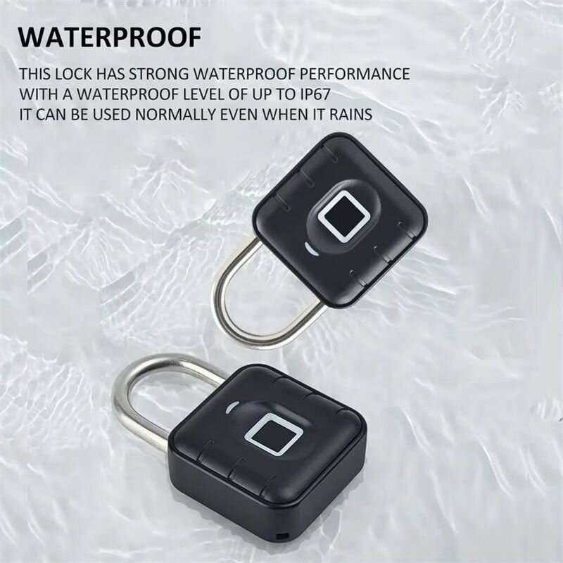 sy13 - RAYKUBE SY12/SY13 Tuya Smart Padlock IP67 Waterproof Bluetooth Fingerprint Password Lock for