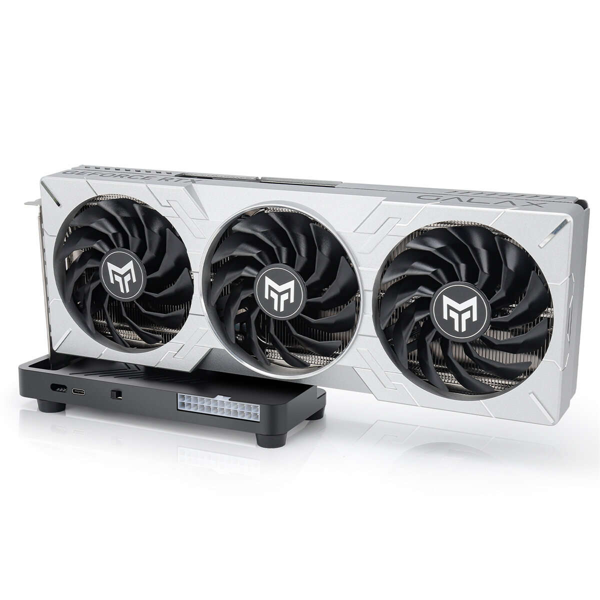 Black - RONGDESON RDS003 External Graphics Card Dock Thunderbolt4 USB4 40Gbps PCIe 4.0x16 AMD NVIDIA