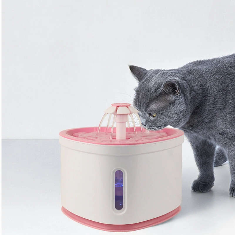 2.4L Cat Water Fountain Dog Drinking Bowl Pet Supplies USB Automatic Water Dispenser