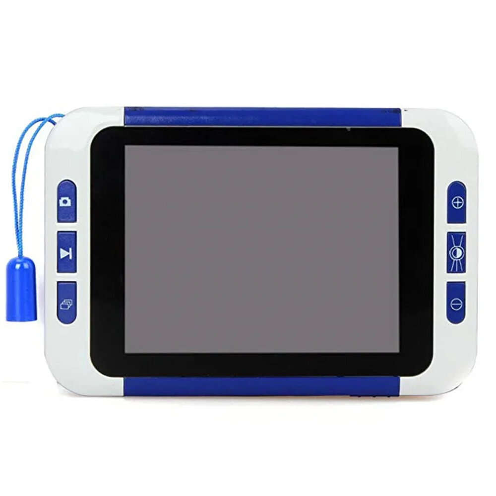 US Plug - 2-32X 3.5 inch LCD Digital Magnifier Portable Reading Aid Rechargeable Battery TV-OUT Mult