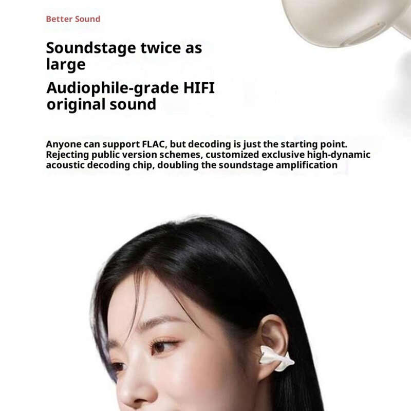 Purple - ASUS Adol J15 OWS Headset Wireless bluetooth 6.0 Earphone 12mm Dual Magnetic Diaphragm 360