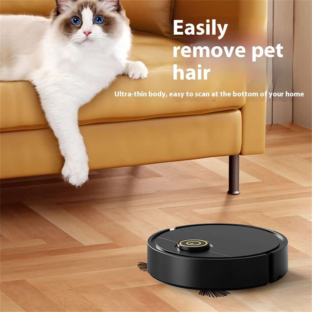 White - Tevorex 3 IN 1 Fully Automatic Sweeping Robot Sweeper Suction Mopping Sweeping Machine Intel