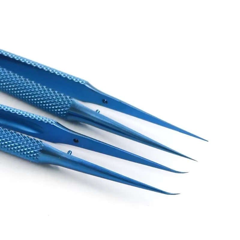 Bend Type - Precision Titanium Alloy Tweezers 0.15mm Edge Anti Magnetic Design Professional Tool for