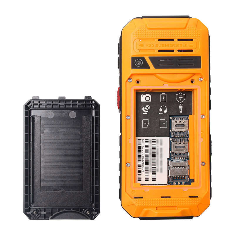 Grey - UNIWA S9 Mini 2.4-inch Dual SIM Card Dual Standby 3000mAh FM Big Button Type-C 4G Mobile Phon