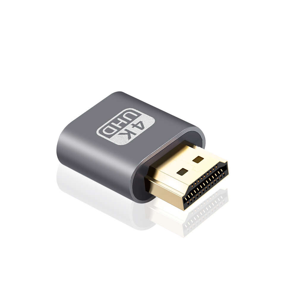 VGA Virtual Display Adapter HDMI-compatible 1.4 DDC EDID Dummy Plug Headless Ghost Display Emulator