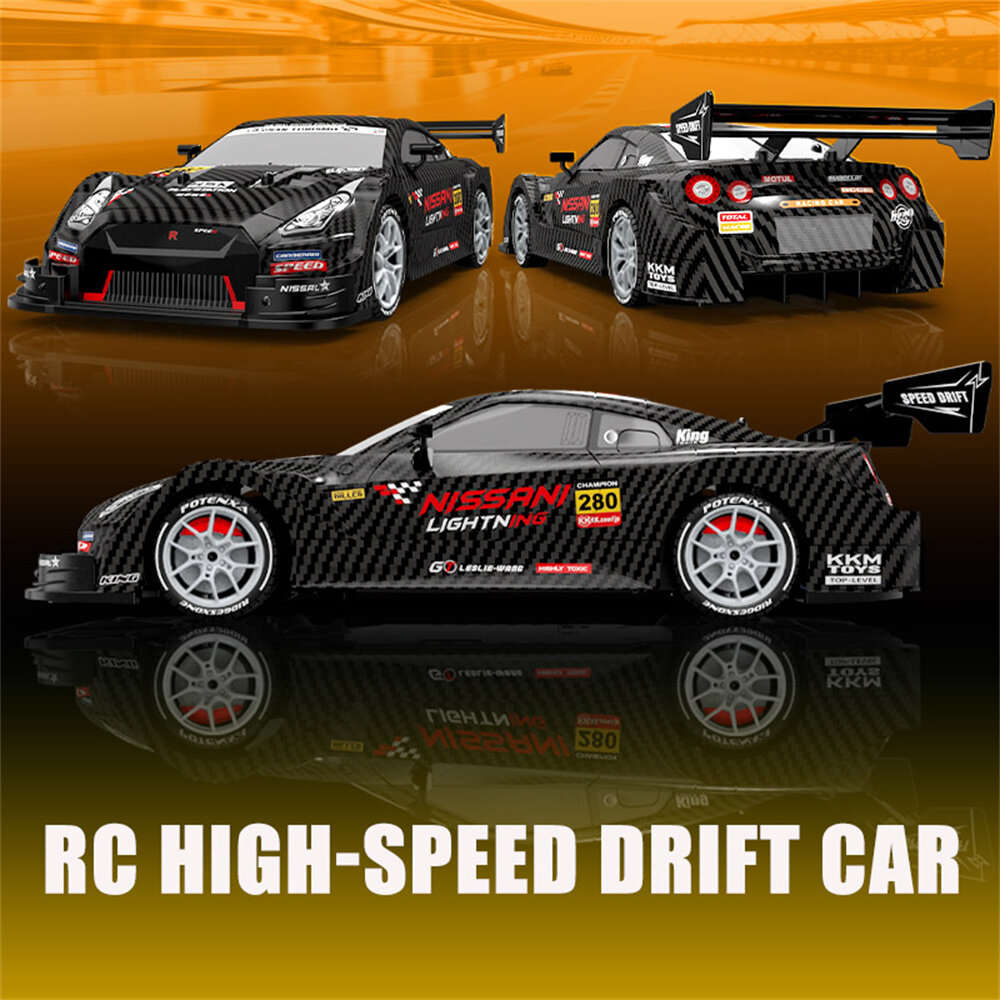 Black - XJRC XJ-1996 RTR 1/16 2.4G 4WD Drift RC Car Mini Racing LED Light Remote Control High-Speed
