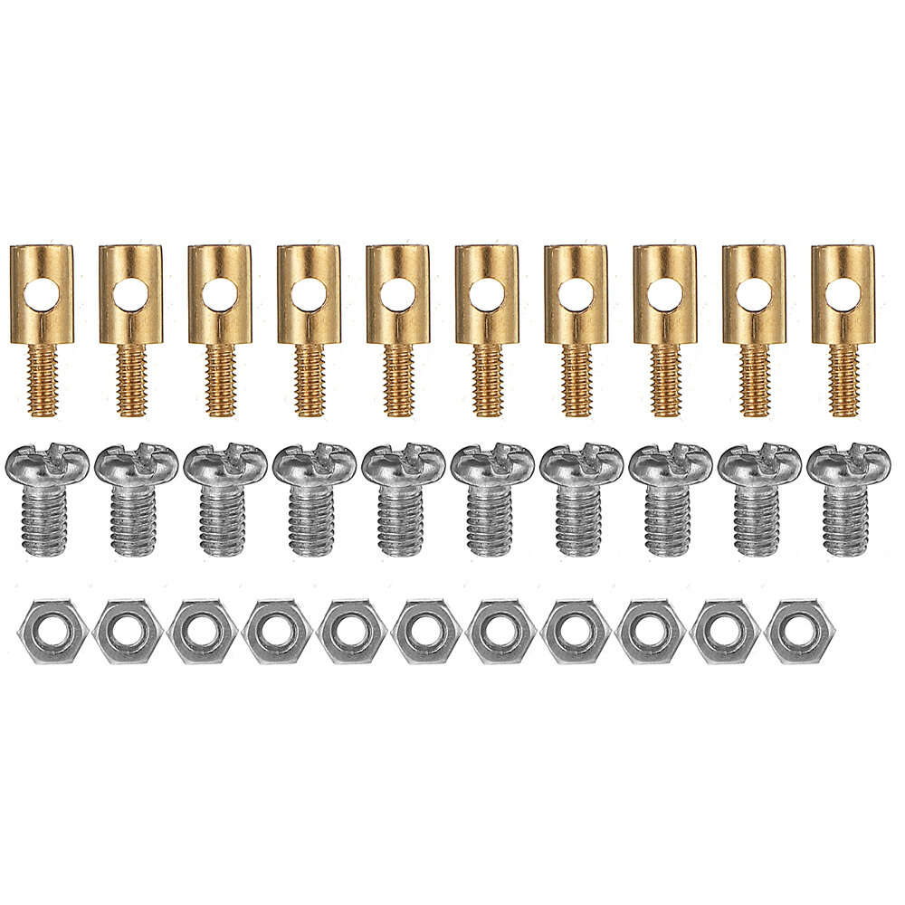 100 Pcs - 1.3mm 1.8mm 2.1mm 2.5mm 3.1mm Adjustable Pushrod Connectors Linkage Stoppers For RC Airpla