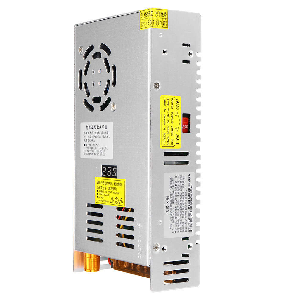 0-300V 1.6A - 480W Digital Display Switching Power Supply Adjustable Voltage 110/220V AC to 5V 12V 2