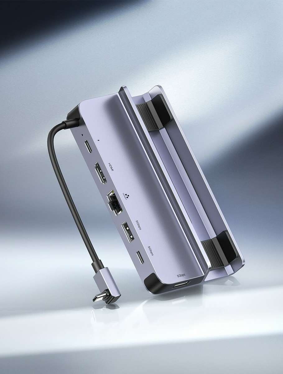 UGREEN 6-in-1 USB-C Docking Station to HDMI 4K60Hz RJ45 PD100W Charger Dock for Steam Deck ROG Ally