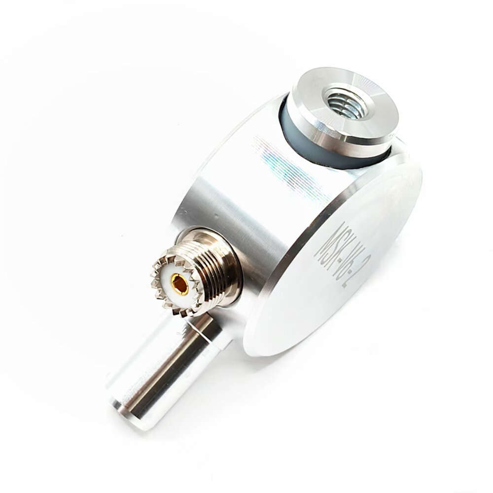 Silver - Portable MSK-V6-2 Vertical Antenna Balun Base 7-30MHz SWR 1.5 M10 SO239 Connector for Multi