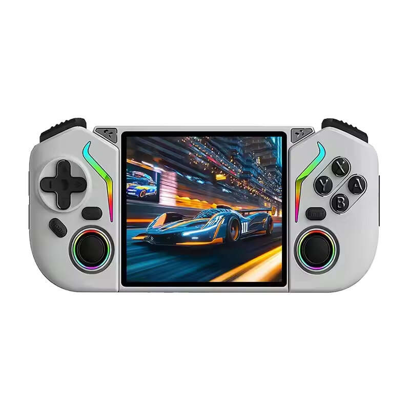 Beige - [64G] X95Pro Retro Handheld Game Console Built-in 20000+ Games 3.5-inch IPS Screen Android 9