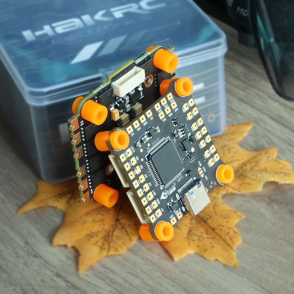 Stack - 30.5x30.5mm HAKRC F4530 V2 2-6S Flight Controller 8Bit 50A 4in1 ESC Stack ICM42688 for RC FP
