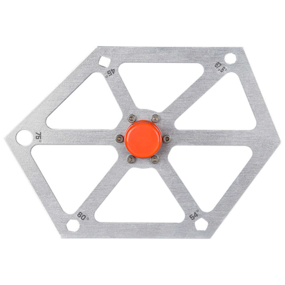 B - Aluminum Alloy Hexagon Ruler for Table Saw Multi-angle Measuring Tool Saw Angle Finder Gauge Pro