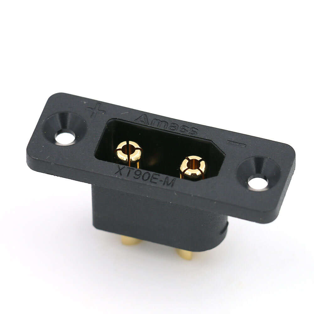 5 PCS Amass XT90E-M XT90 Male Connector Plug with Fixing Mounting Hole
