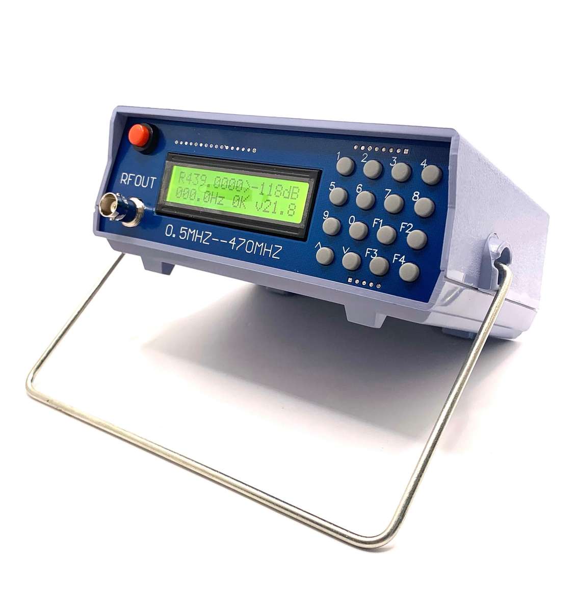Blue - 0.5-470MHz RF Signal Generator for FM Walkie-Talkie Sensitivity Test with CTCSS & 800Hz Modul