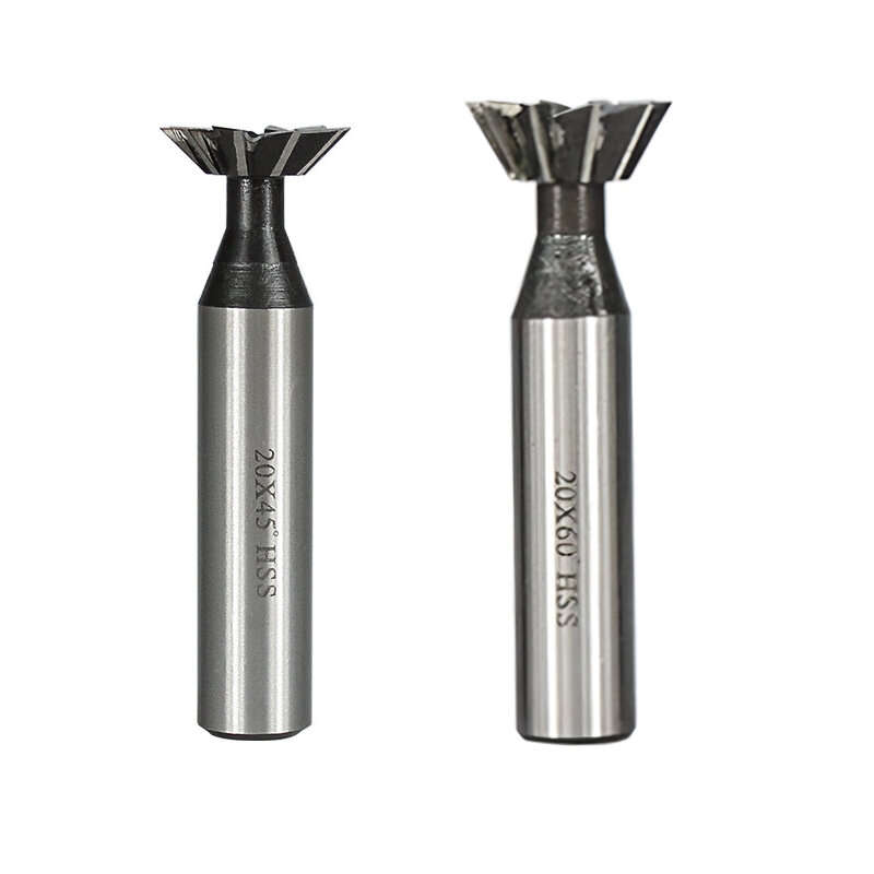 45 - High Speed Steel Dovetail Milling Cutter 10 Blade 10mm Cutting Diameter Tip Angle 45 60 Precisi