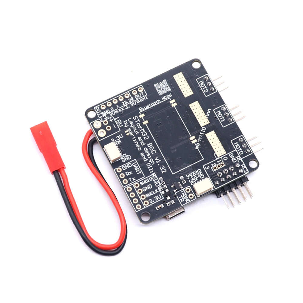 Black - B-CUBE Storm32 BGC 32-Bit 3-Axis DRV8313 Driver 9-18V For RC Gimbal FPV Drone