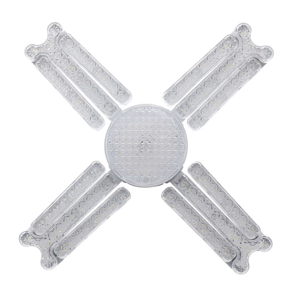 5 Leafs - Elfeland 3/4/5 Leafs Foldable Crystal Snowflake LED Ceiling Light E27 Adjustable Shape AC