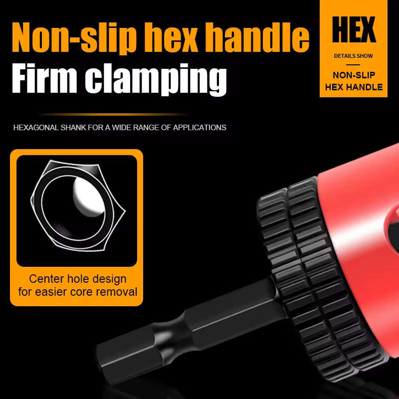 5Pcs - 5PCS Countersink Drill Bit Set High Quality Steel Adjustable Depth Stop Hex Shank Varied Size