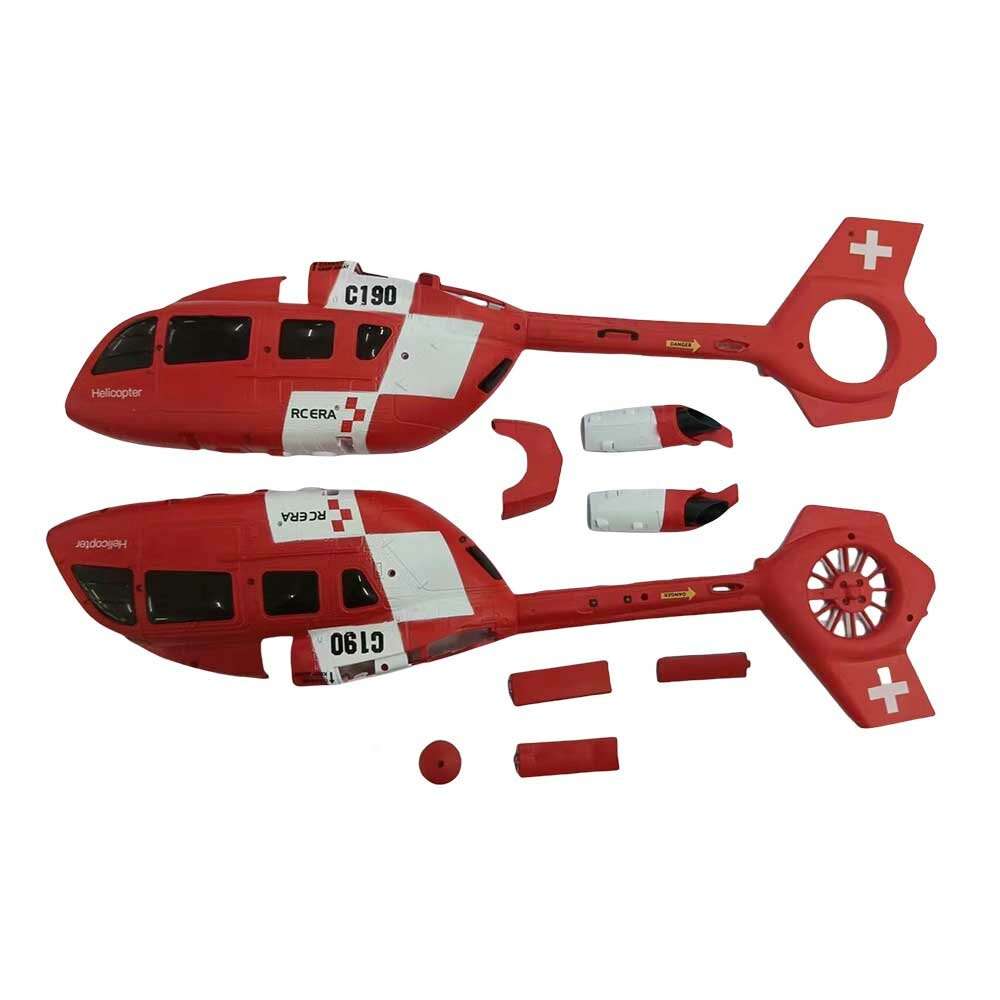 Red - RC ERA C190 6CH 6-Axis Gyro Flybarless RC Helicopter RC Parts Canopy Frame