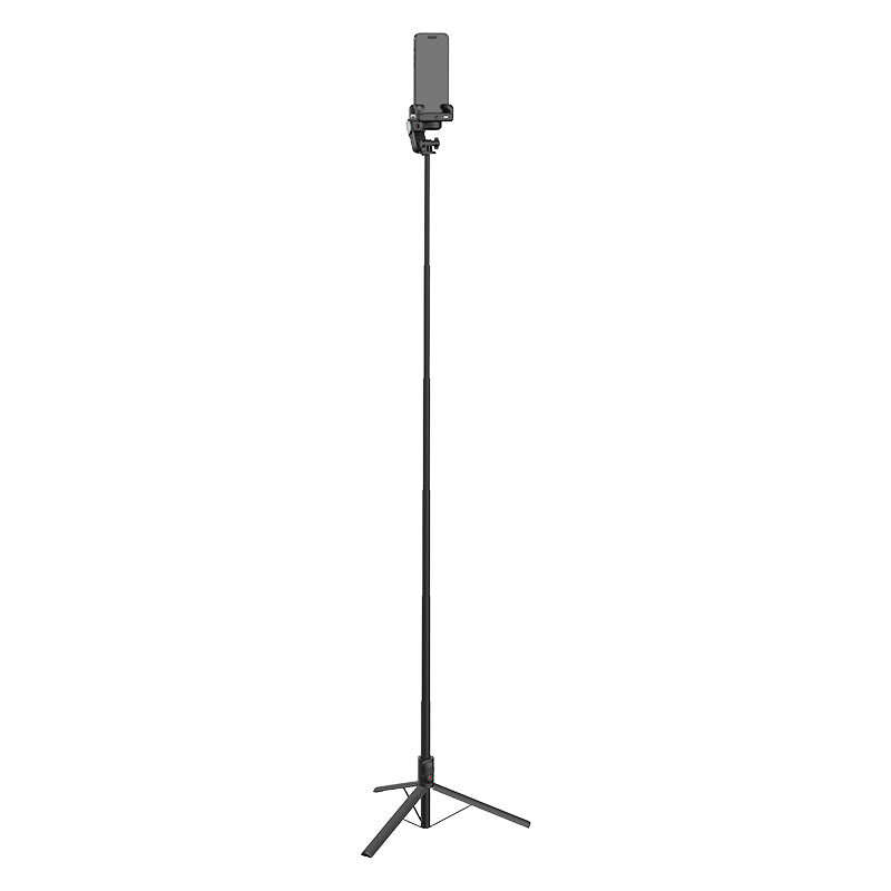 Black - Aochuan M2 Pro Handheld Gimbal Selfie Stick Tripod with Fill Light AI Face Tracking Gesture