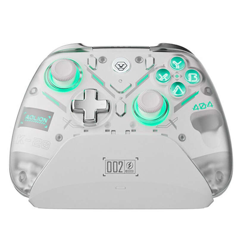Black - AOLION AL-K20 Tri-mode Wireless Gaming Controller with Hall Joystick and Hall Triggers 1000m