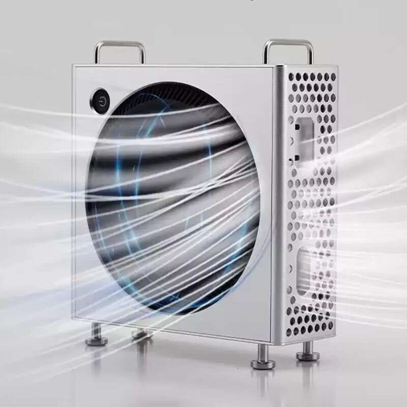 Silver - MM404 Mac/Mini Computer Host Aluminum Alloy Protective Shell Heat Dissipation Shockproof Co
