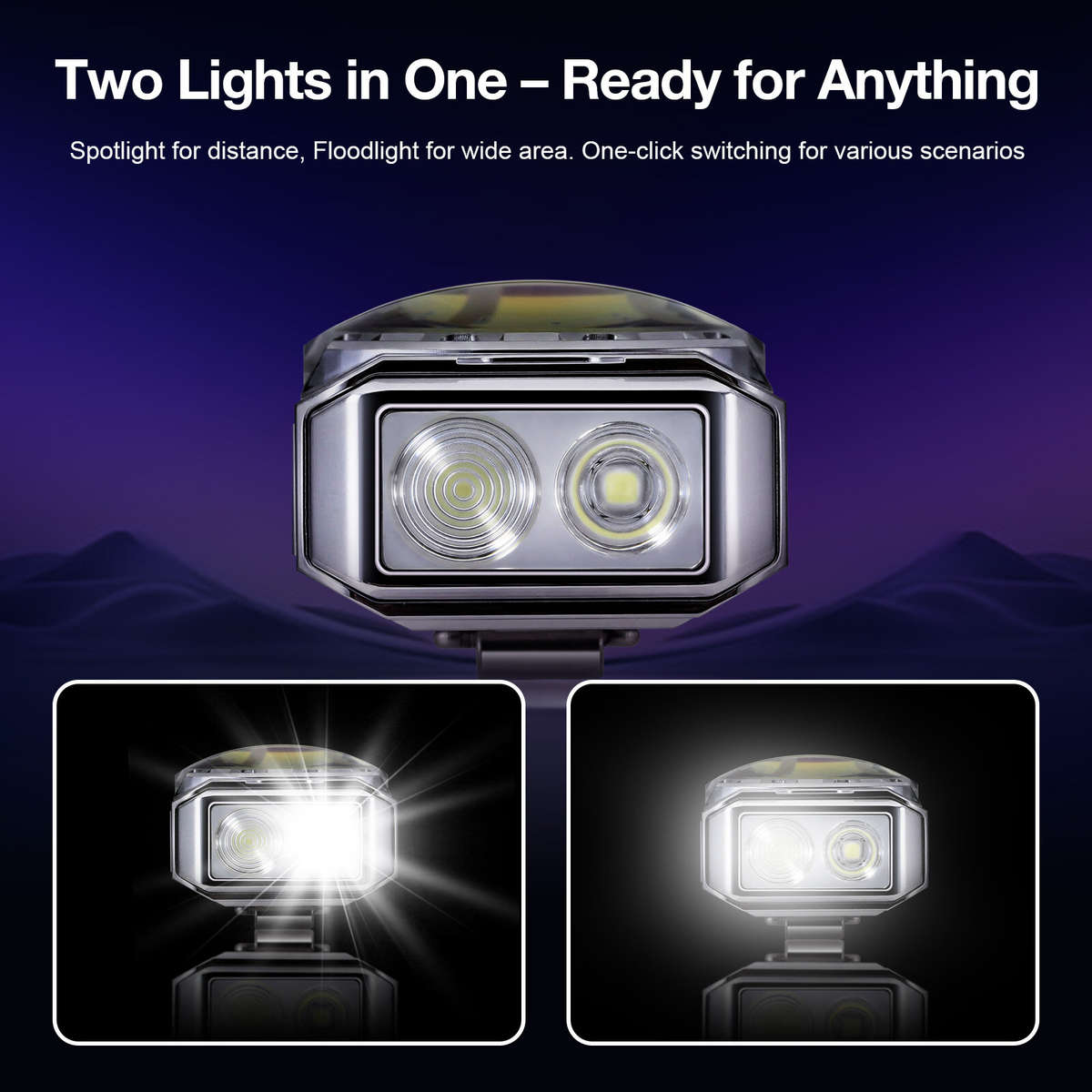 Orange - Astrolux K3 1550LM EDC Flashlight Long Throw 209m Rotary Dial Control Throw Flood Combo LED