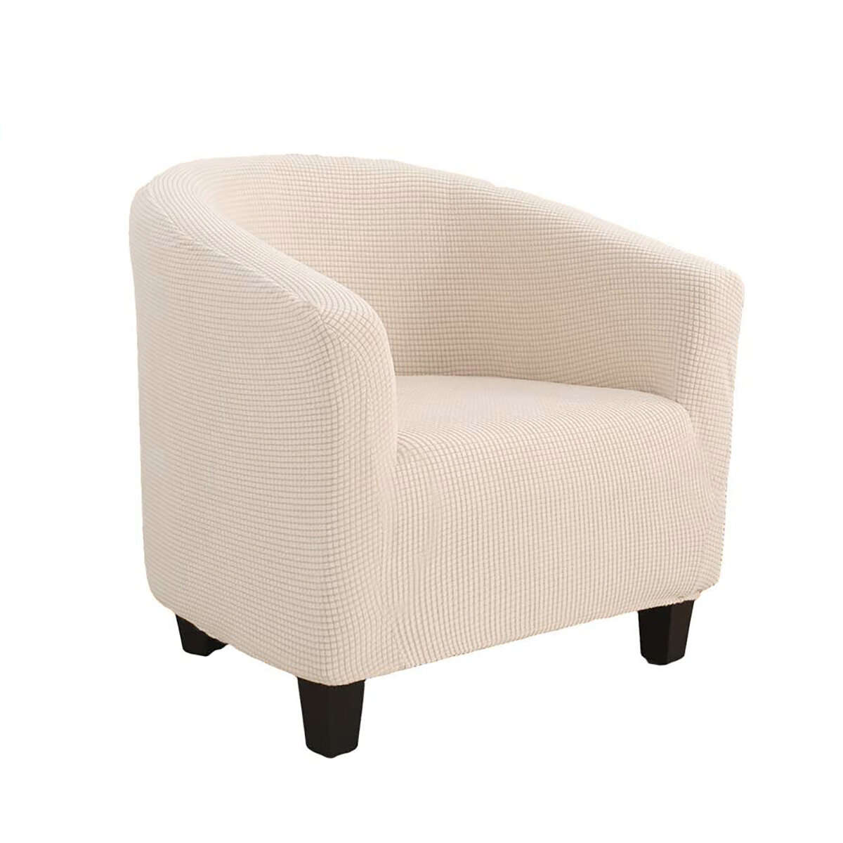 European Stretch Full-Inclusive Single Sofa Cover Cafe Shop Hotel Room Solid Color Sofa Chair Cover