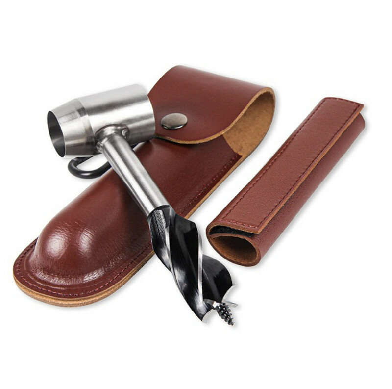 Survival Settlers Tool Bushcraft Hand Auger Wrench Wood Auger Drill Bit Manual Auger for Bushcraft B