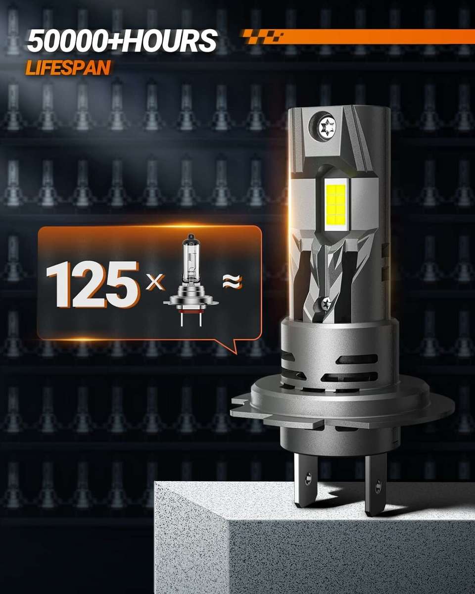 SEALIGHT S2-H7 LED Car Front Headlight 28000LM Headlamps Hi Low Beam 6500K LED Headlights