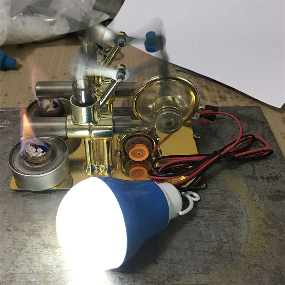 Stirling Engine Model Kit Steam Power Physics Popular Science Small Production Invention Experiment