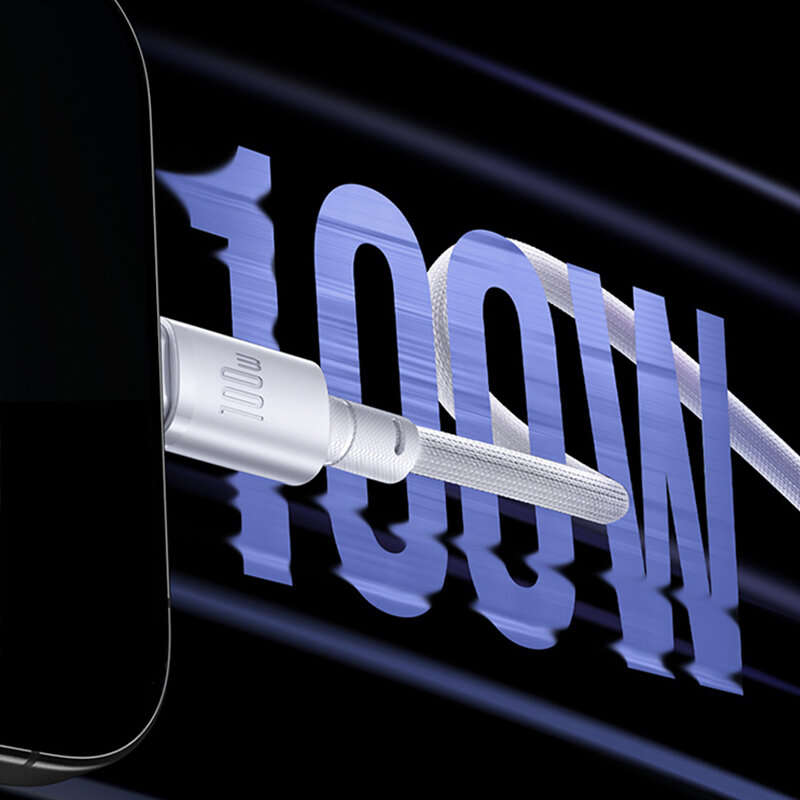 2M - Baseus PD100W Type-C to Type-C Cable PD3.0 Fast Charging Data Transmission Tinned Copper Core L