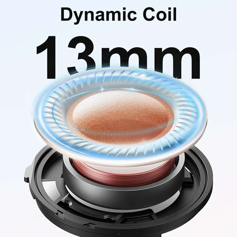 White - T13 AI Translation bluetooth 5.4 Earphone with Touch Screen Function 13mm Dynamic Coil Low L