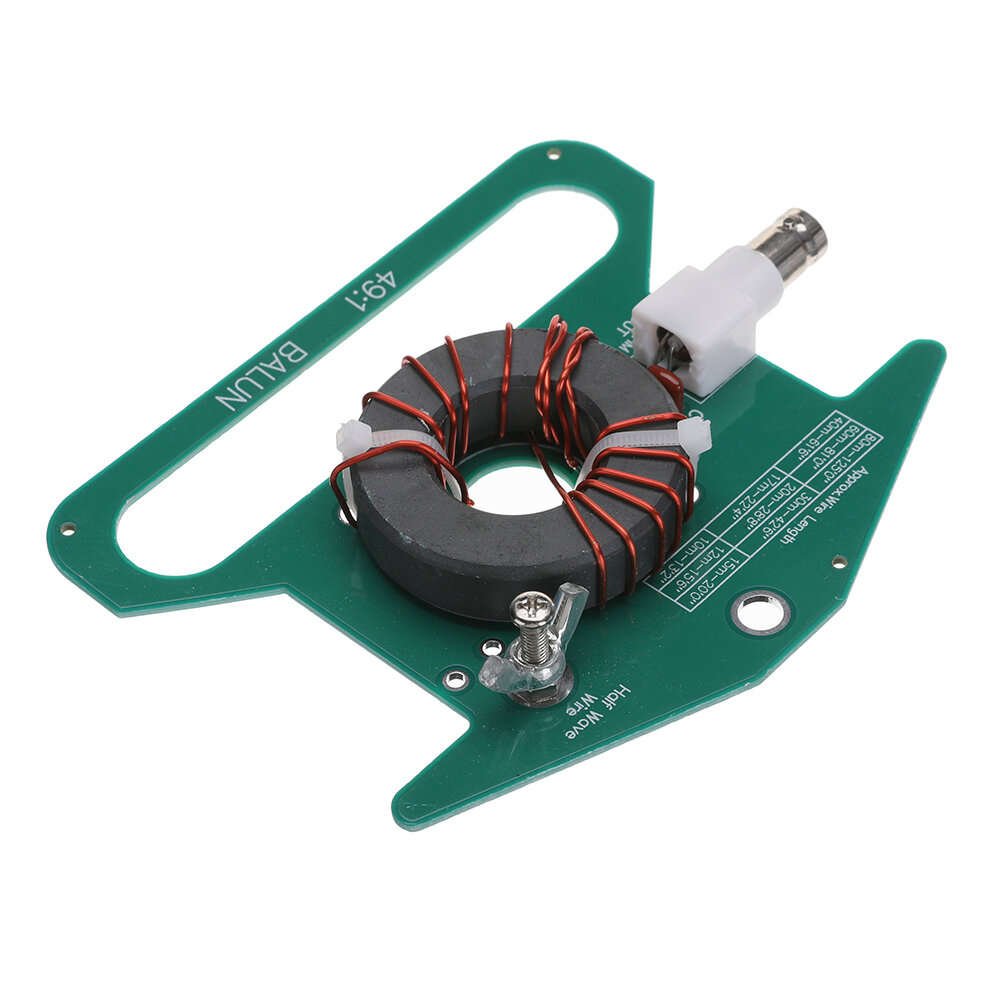 Green - 49:1 Balun Transformer HF Reception Antenna BNC Female Connector 5-35MHz Frequency Range 50W