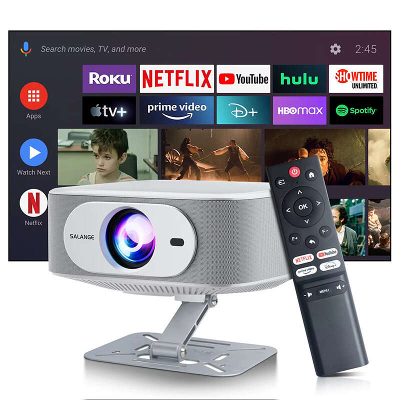 EU Plug - [Netflix Officially] Salange P92MAX Smart Projector Android 13 Licensed 12000 Lumens 1080P