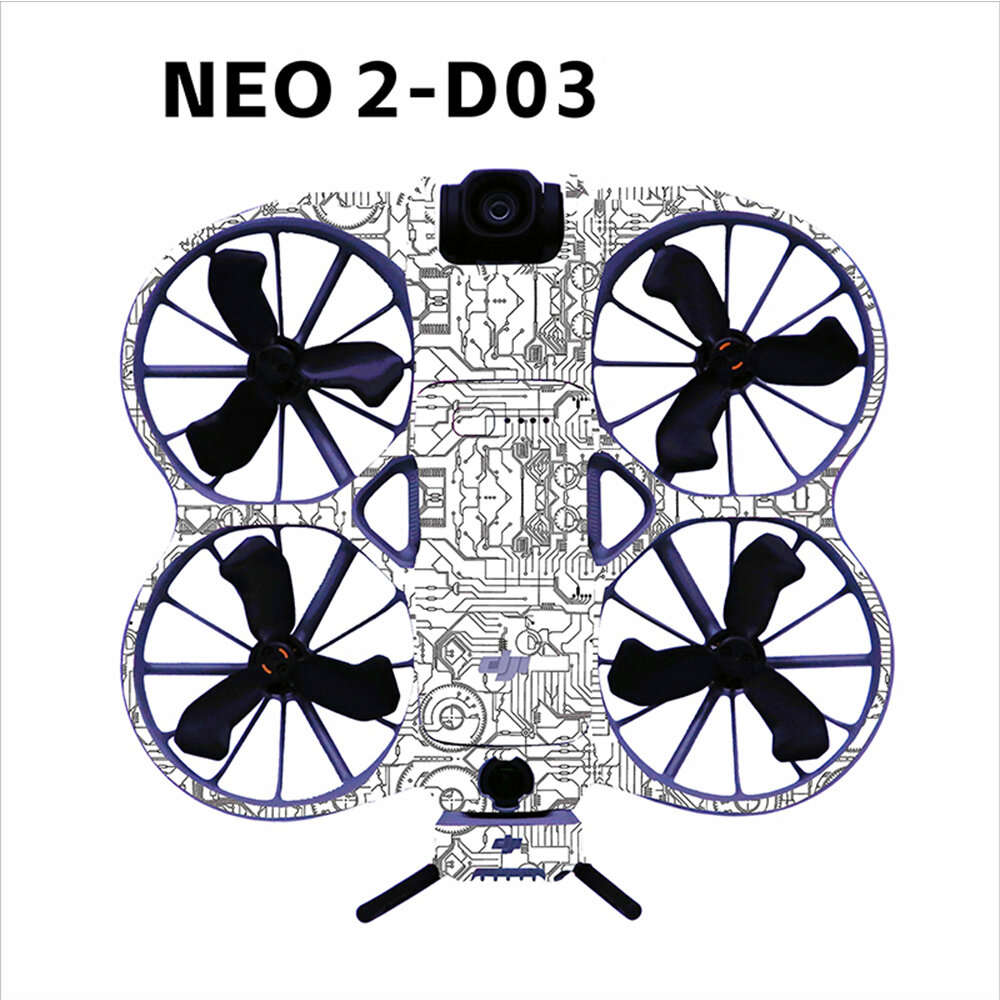 D10 - RCSTQ Waterproof PVC Stickers Drone Body Skin Protective Arm Remote Control Protector for DJI