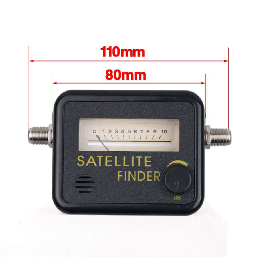 Black - JS-SF03 Satfinder SatelliteFinder Alignment Signal Meter Receptor for Dish TV LNB Direc Digi