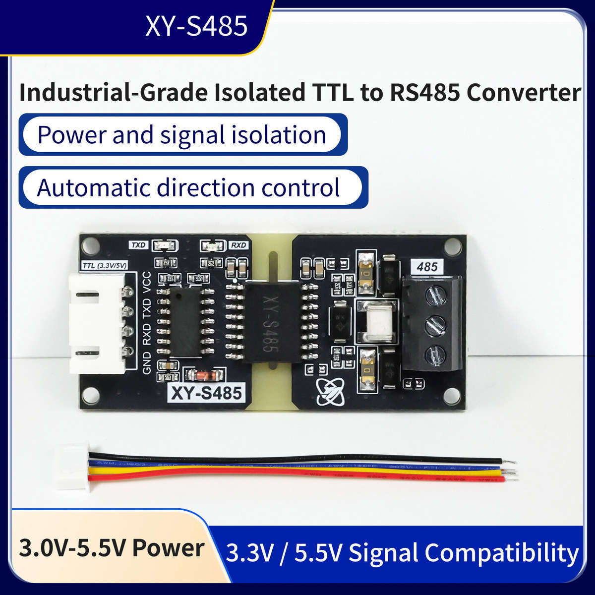 XY-S485 - Sinilink XY-S485 TTL to RS485 Converter Module Automatic Direction Control 3.0V-5.5V Power