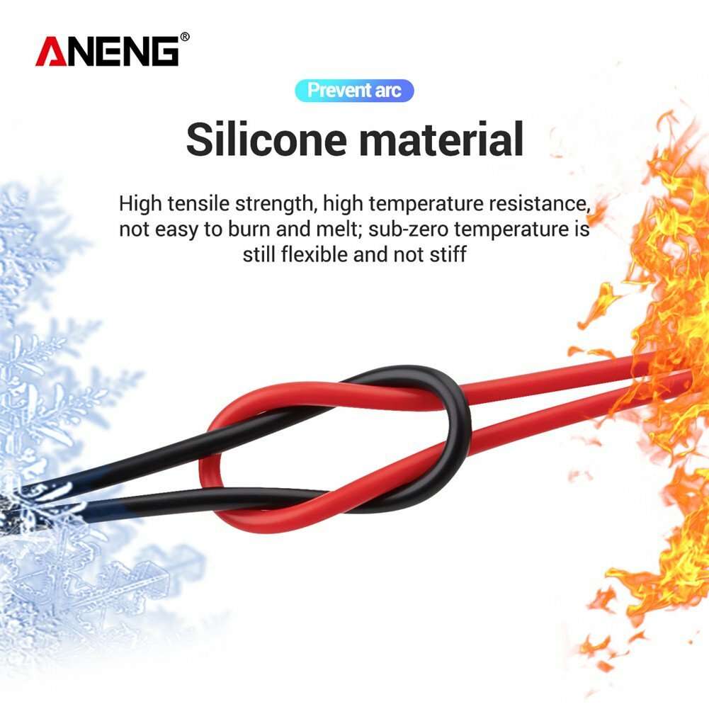 ANENG PT1031 20A 1000V Slicon Rubber Delay Wire Gold Plated Sharp Probe Needles Digital Multi Meter