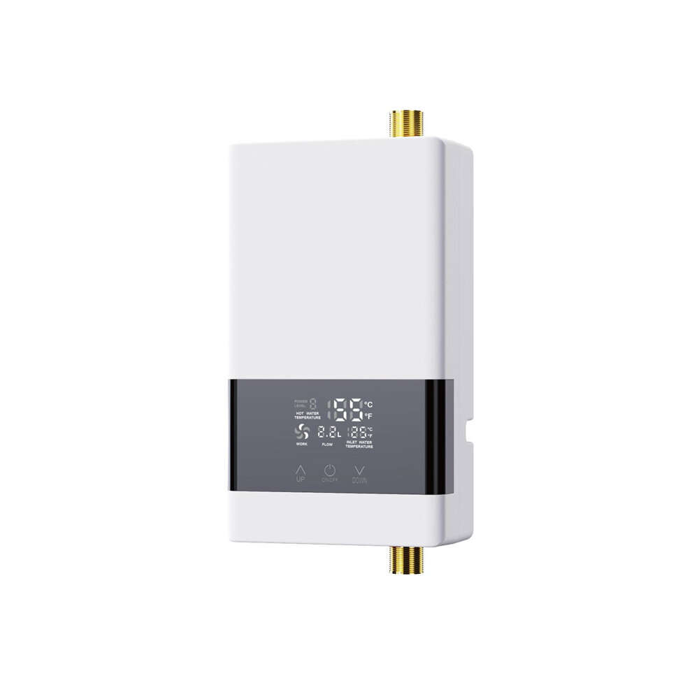 Silver - Tevorex Tankless Water Heater Simple Installation Constant Water Heater Retome Control EU P