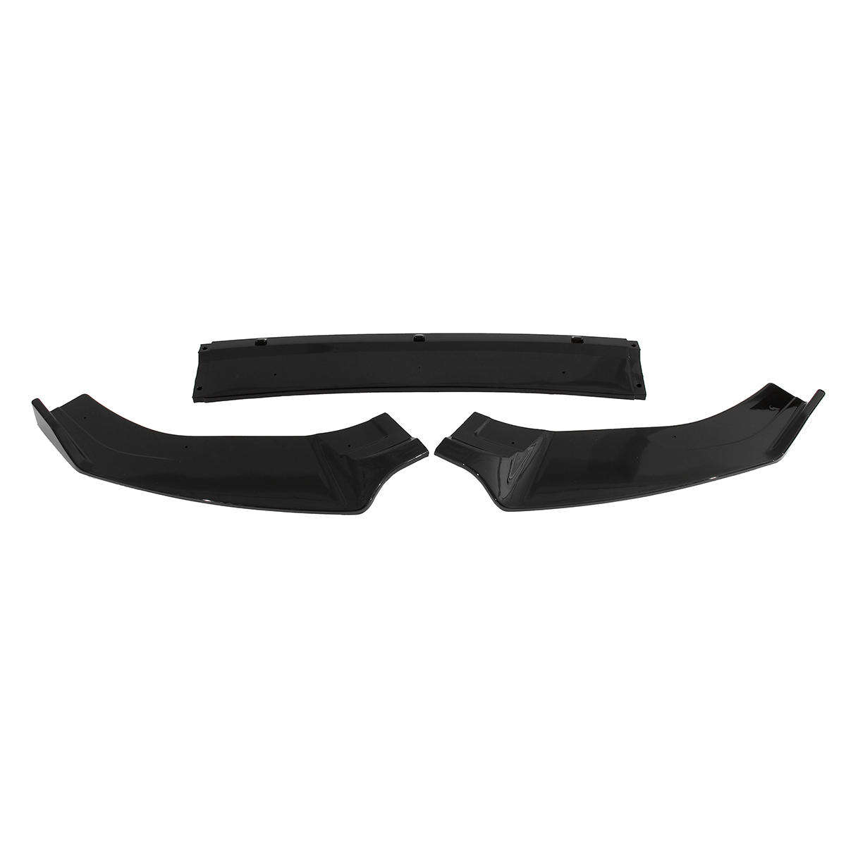 Glossy Black Front Bumper Protector Lip Spoiler Body Kit For Volkswagen VW Golf MK7 MK7.5 GTI 2014-2