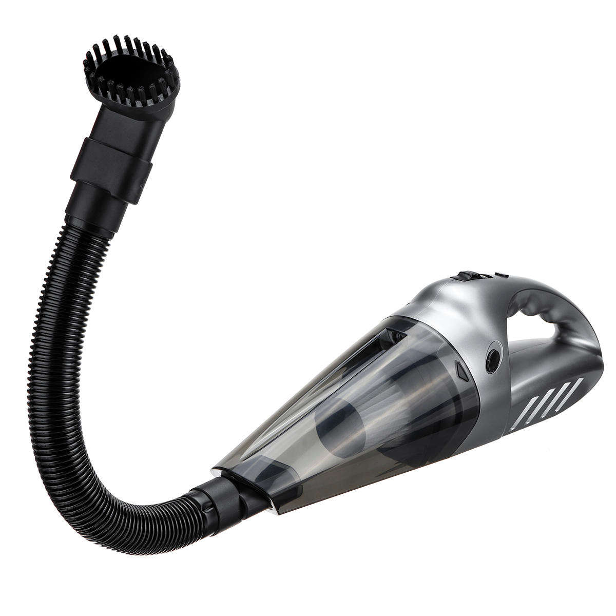 Black - 120W Portable Auto Car Handheld Vacuum Cleaner Duster Wet & Dry Dirt Suction with LED Light