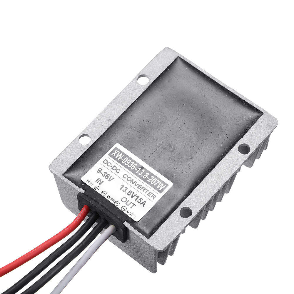 Waterproof 9-36V To 13.8V 15A Buck Regulator 12V 24V To 13.8V 207W Automatic Step Up And Step Down P