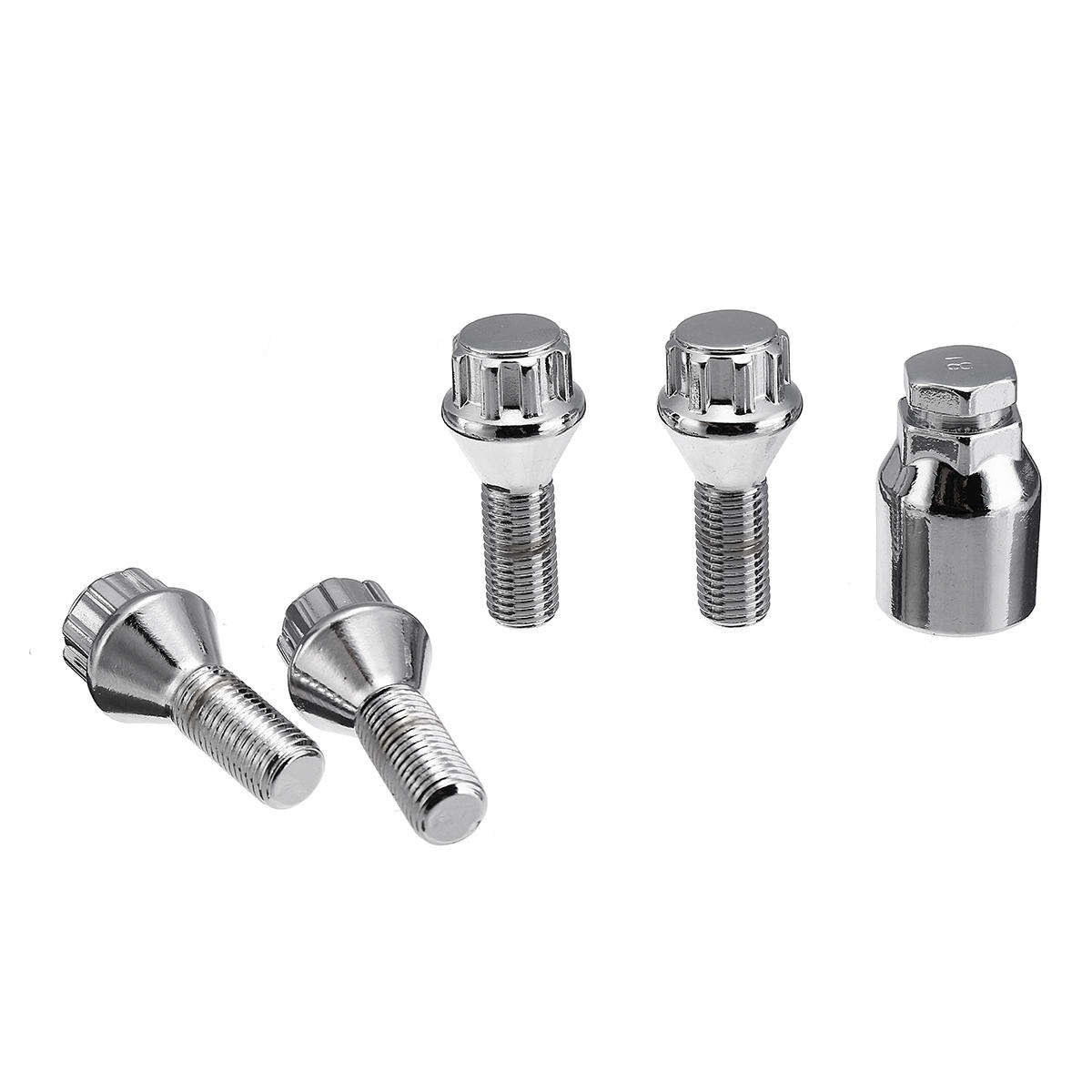 4+1 Aluminum Alloy Wheel Bolt Tire Anti-Theft Screws Nut For Bmw E30 E36 E46 E90