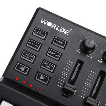 WORLDE Panda Mini Portable 25-Key USB Keyboard Drum Pad and MIDI Controller