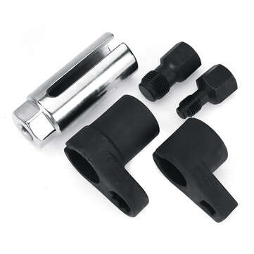 5PCS Universal 7/8" / 22mm Oxygen Sensor Repair Tool Set Disassemble Socket Thread Chasers Wrench Ma