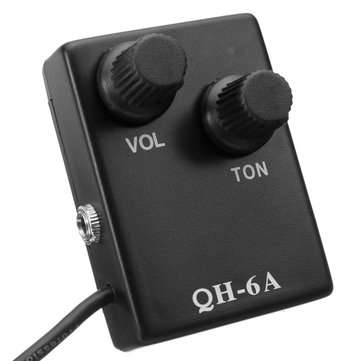 QH-6A Sound Hole Magnetic Preamp EQ Equalizer Tuner Pickup for Acoustic Guitar
