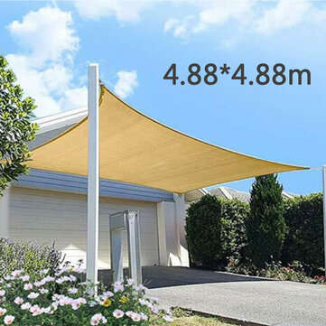 Shade Sail 95% UV Block Top Cover for Outdoor Patio Garden Backyard Awnings for Patio (MODEL: 5)
